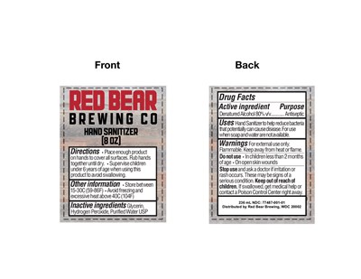236 mL Label (Sanitizer Labels)
